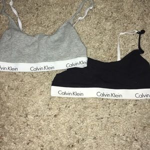 2 calvin klein bras